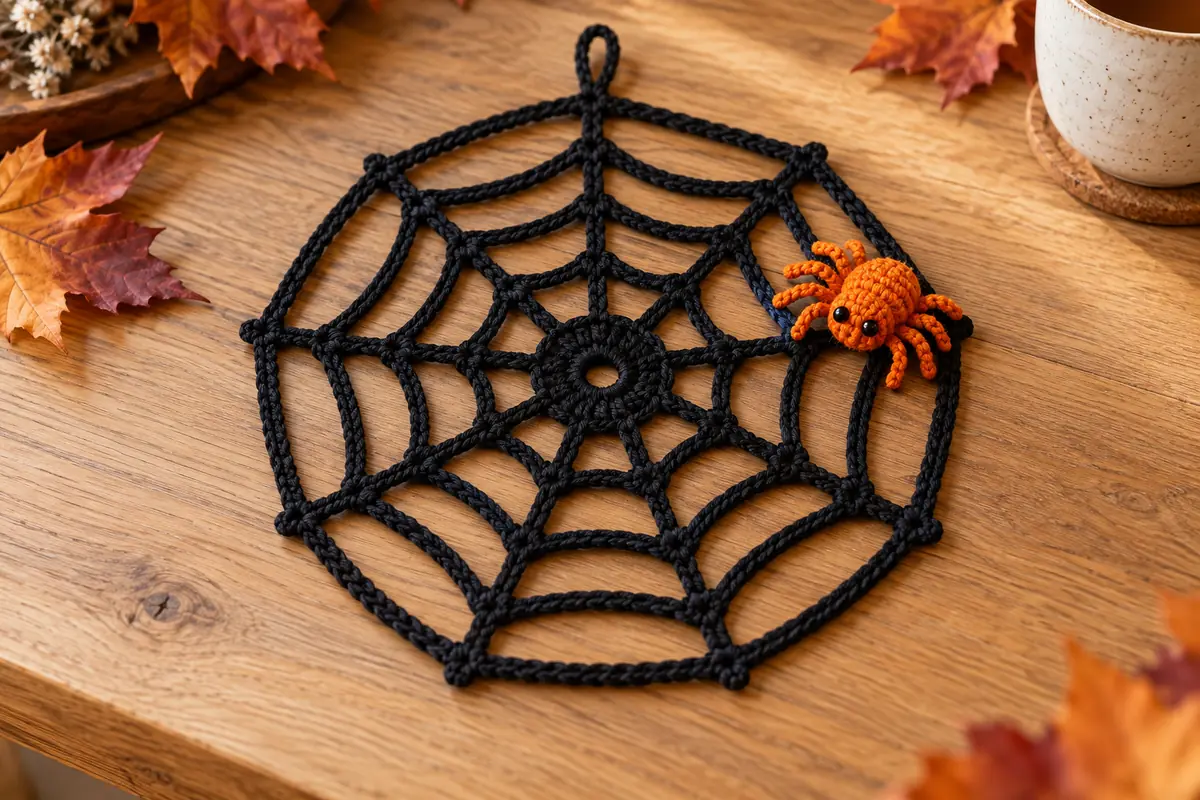Spinnennetz häkeln
