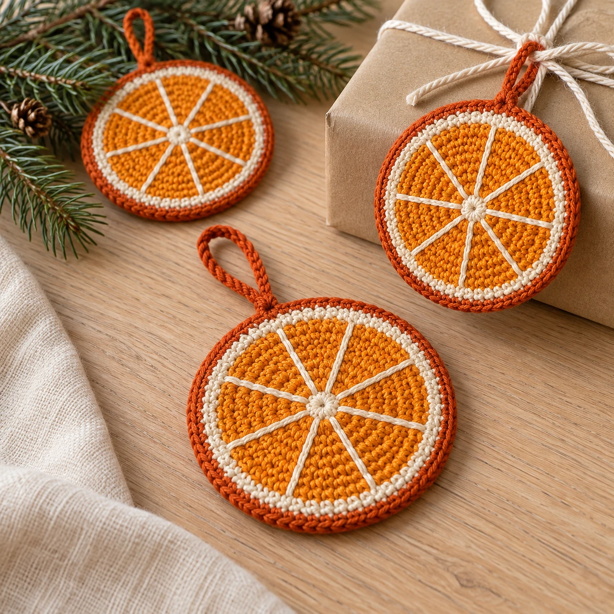 Orangenscheiben häkeln