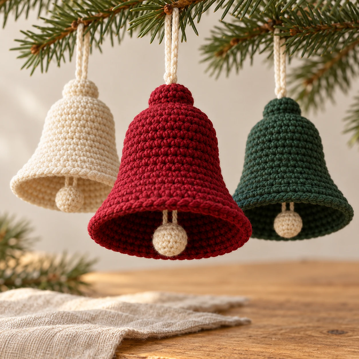 Weihnachtsglocken häkeln